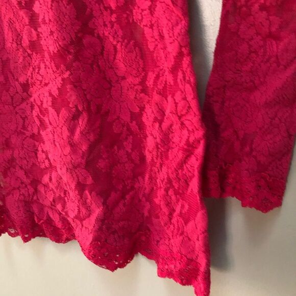 Victoria's Secret Red Lace Off the Shoulder Slip Dress (S) - Picture 5 of 9